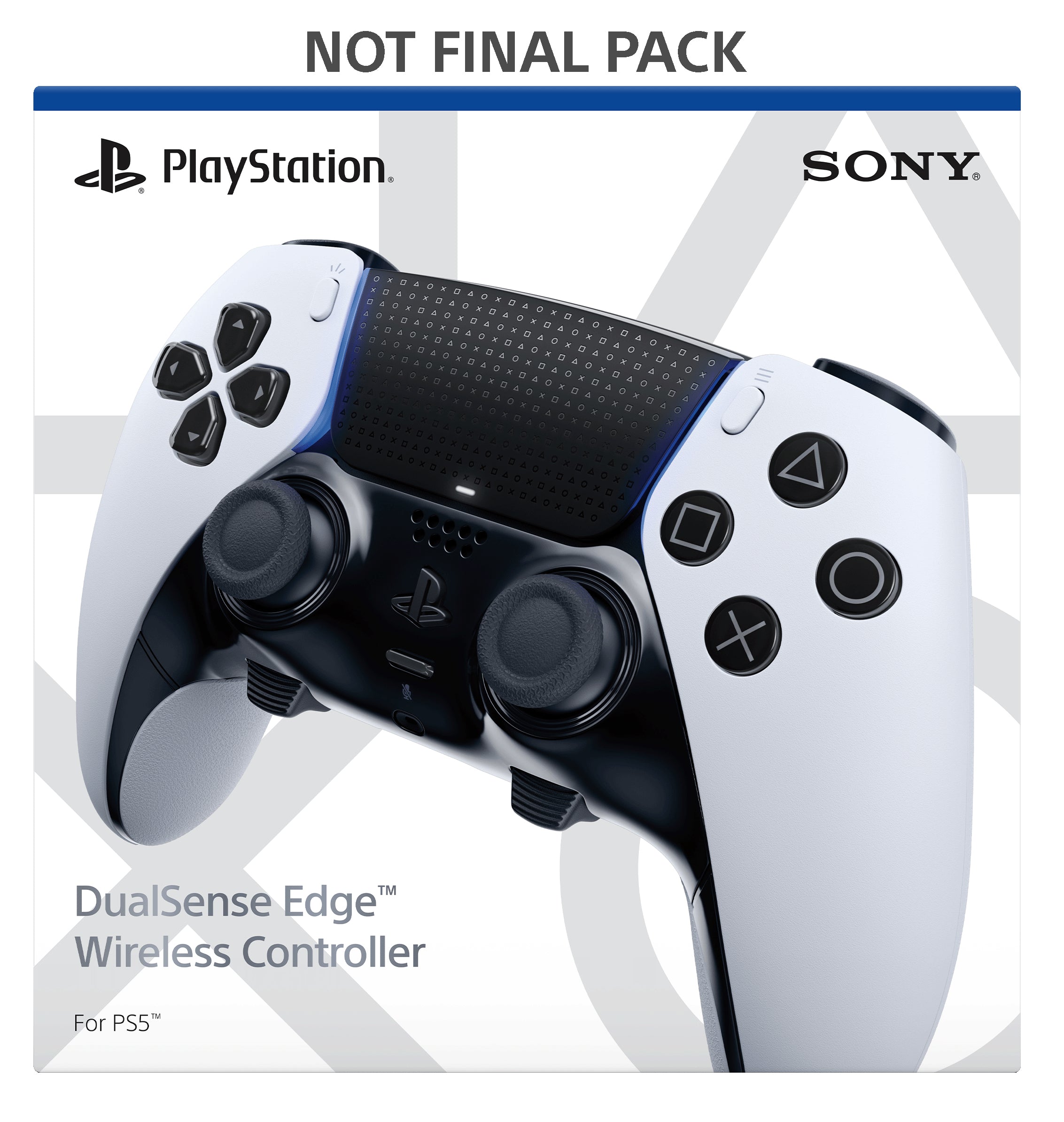 Sony DualSense Edge Gamepad Sony PlayStation 5 Sort Hvid