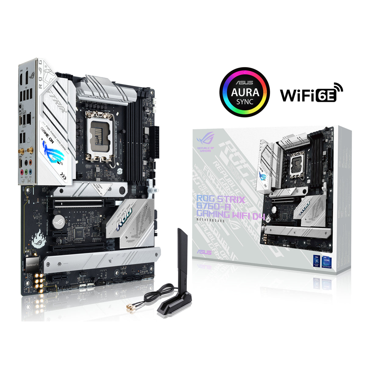 ASUS ROG STRIX B760-A GAMING WIFI D4 (ATX, B760, LGA 1700, DDR4) - Bundkort