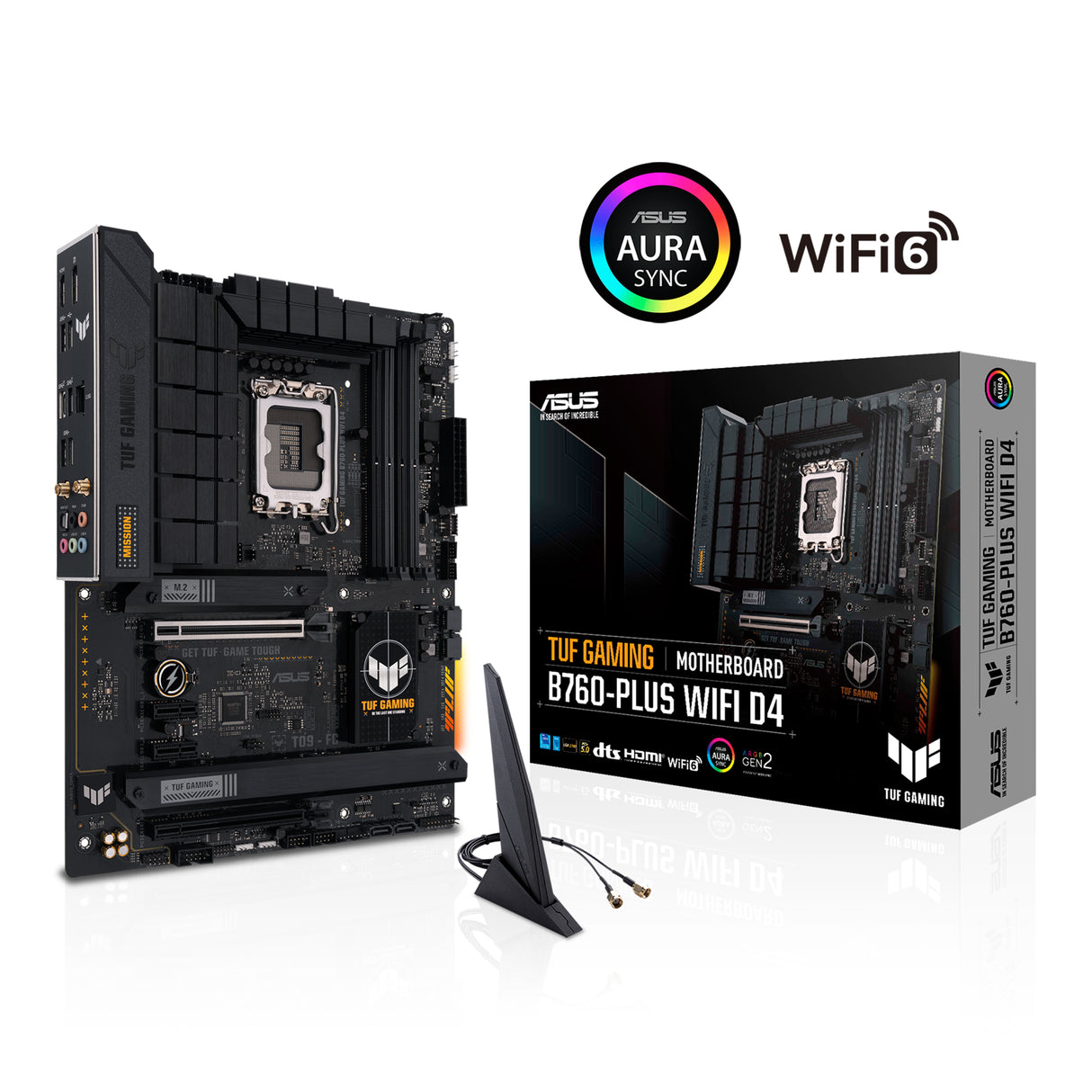 ASUS TUF GAMING B760-PLUS WIFI D4 (ATX, B760, LGA 1700, DDR4)