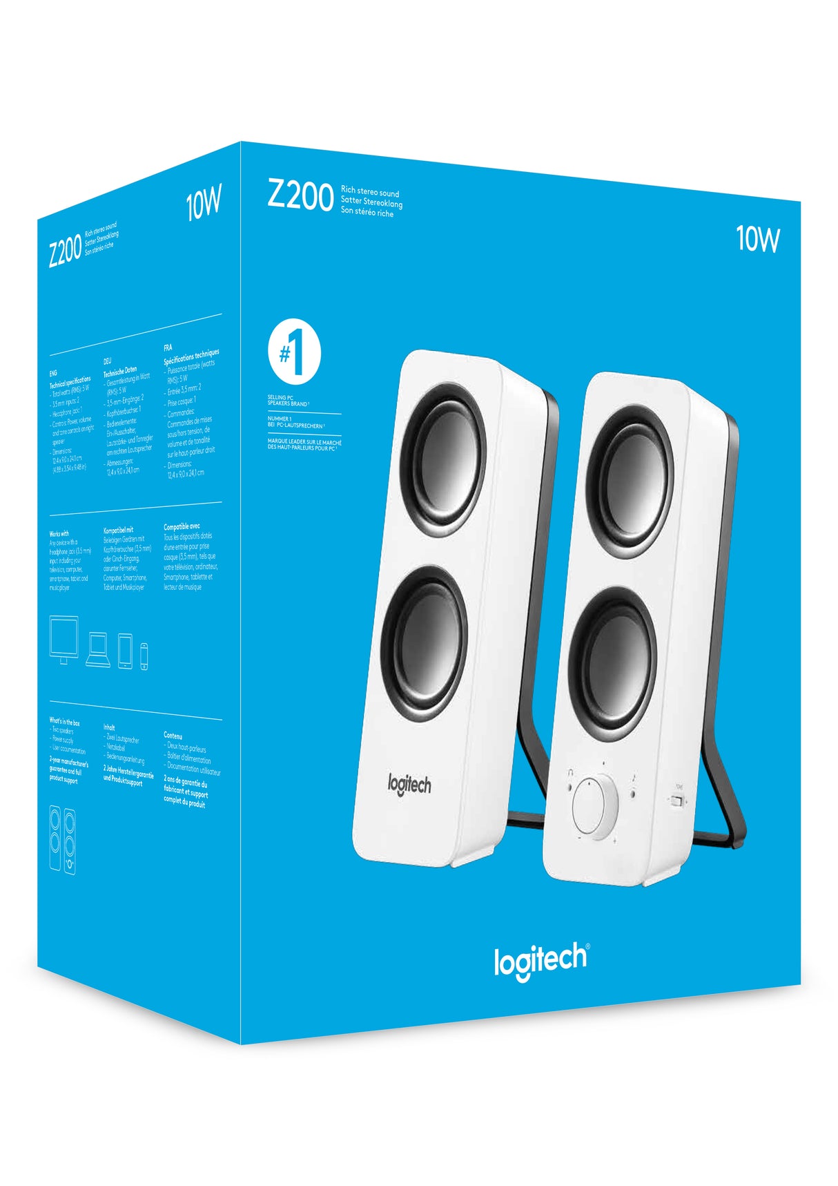 Logitech Z200 Højttalere Hvid