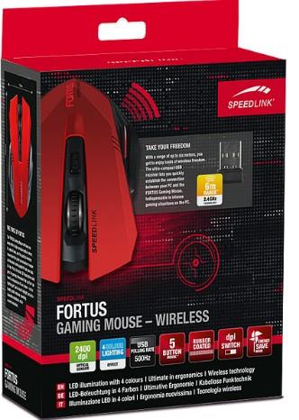 SpeedLink Fortus Gaming Mouse Wireless /Black