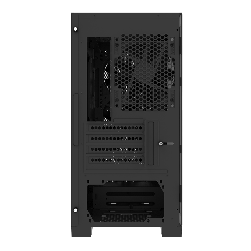 Montech Air 100 ARGB Black - Micro ATX, Tempered glass, 4x ARGB fans included