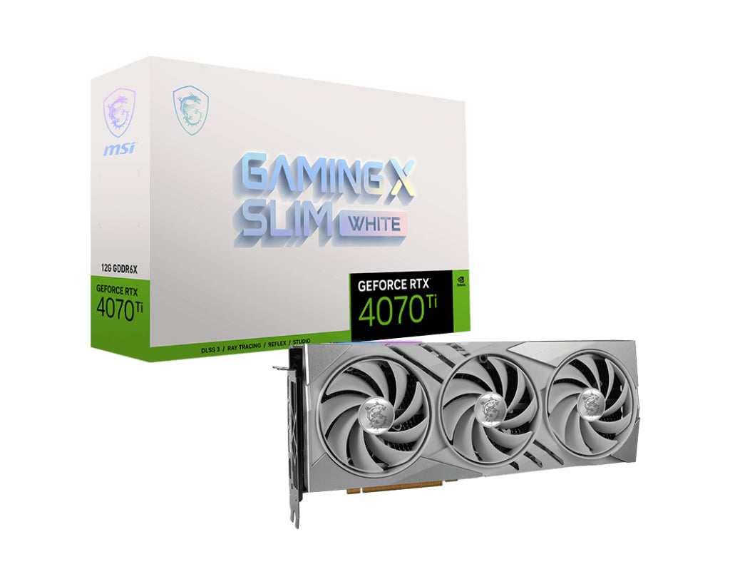 MSI GeForce RTX 4070 Ti Gaming X Slim Vit 12G