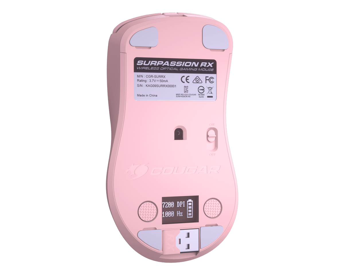 Cougar Surpassion RX Optisk Trådløs Pink Cougar