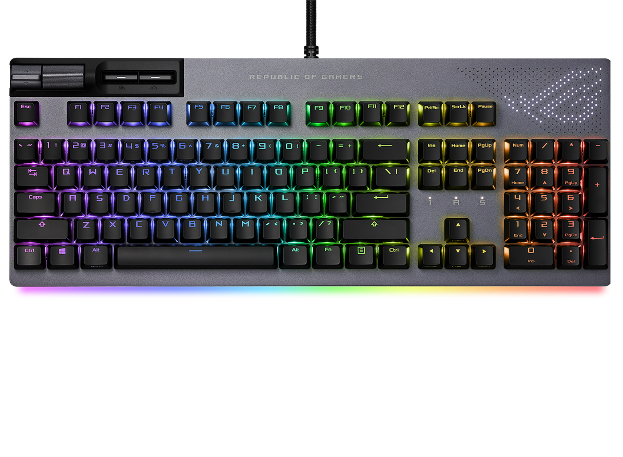 ASUS ROG Strix FLARE II ANIMATE PBT Gaming Keyboard (NX Red Switches)