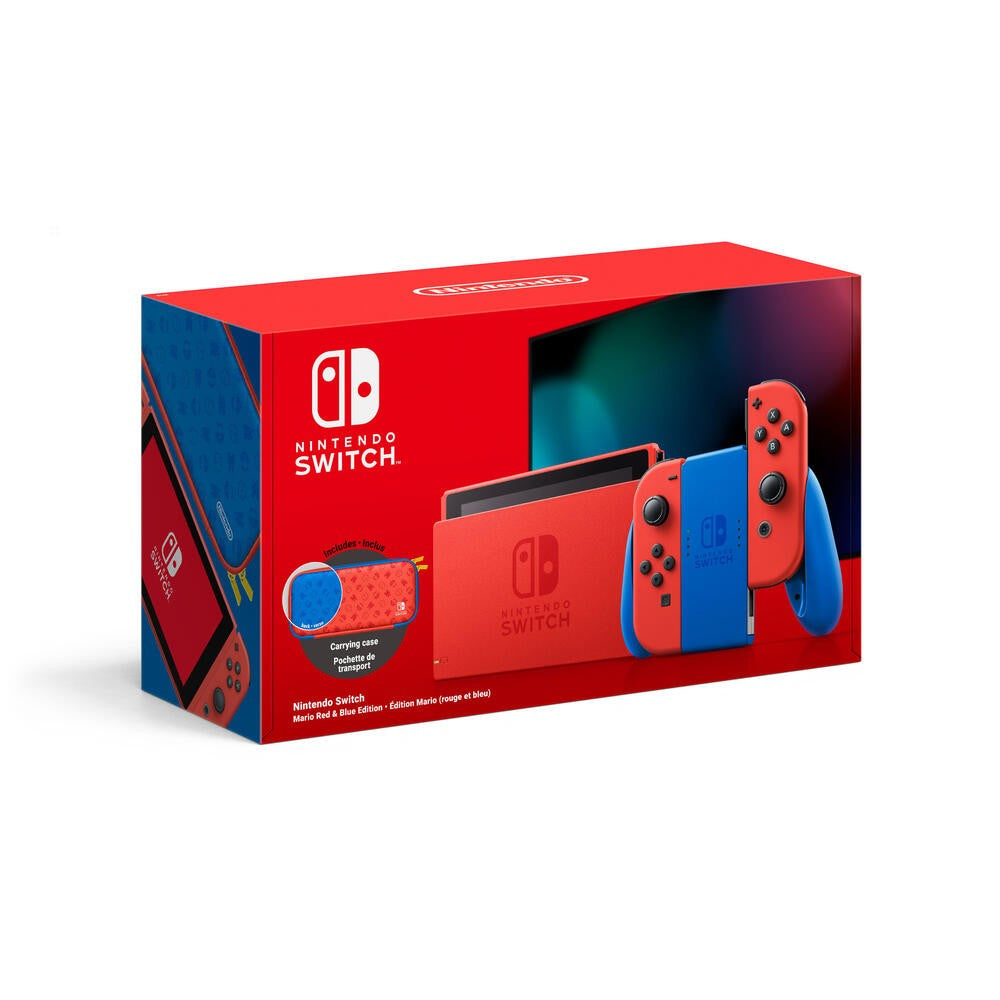 skære ned høj peave Nintendo Switch Console Mario Red & Blue Joy-Con Edition – Geekd