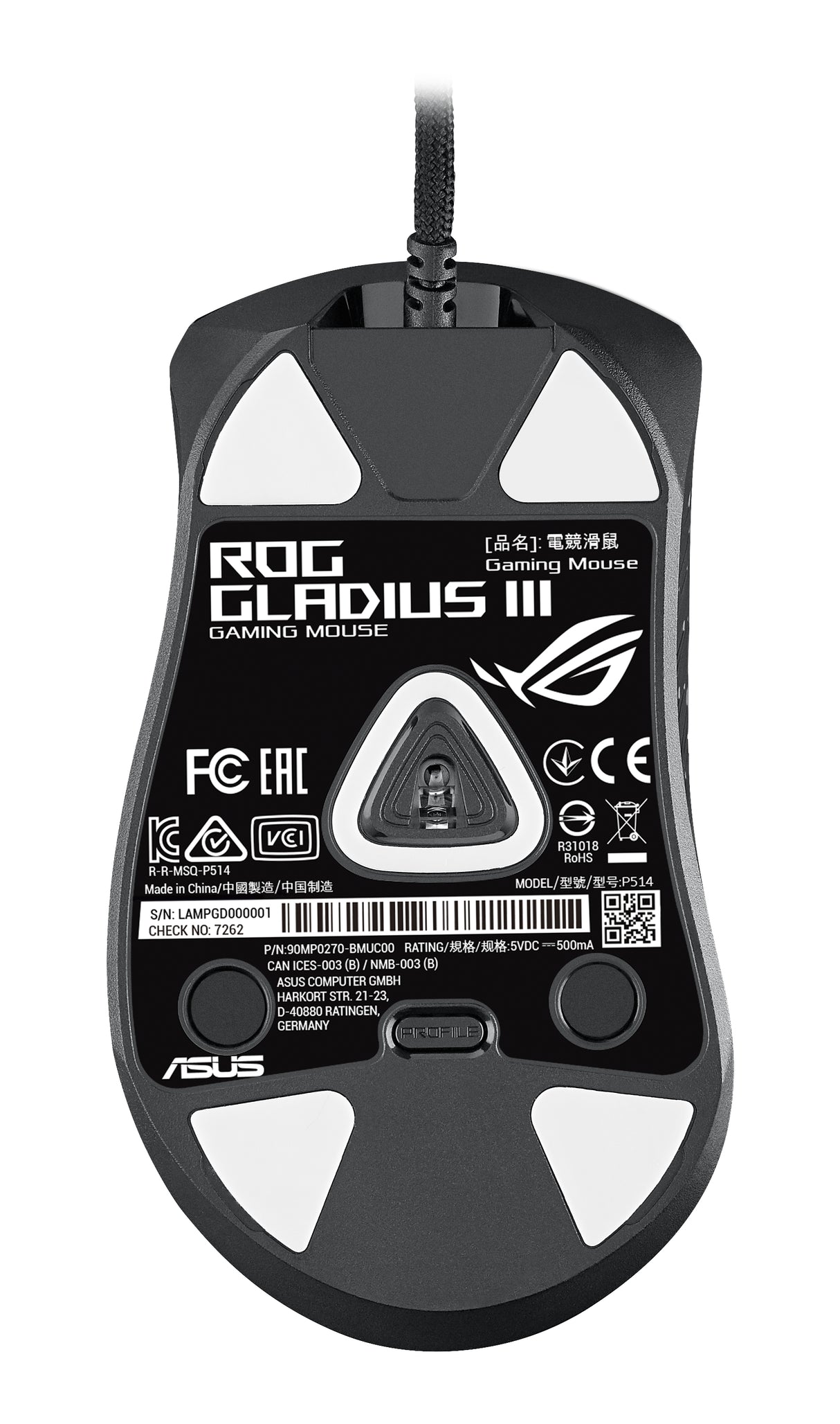ASUS ROG Gladius III Wired Gaming Mouse