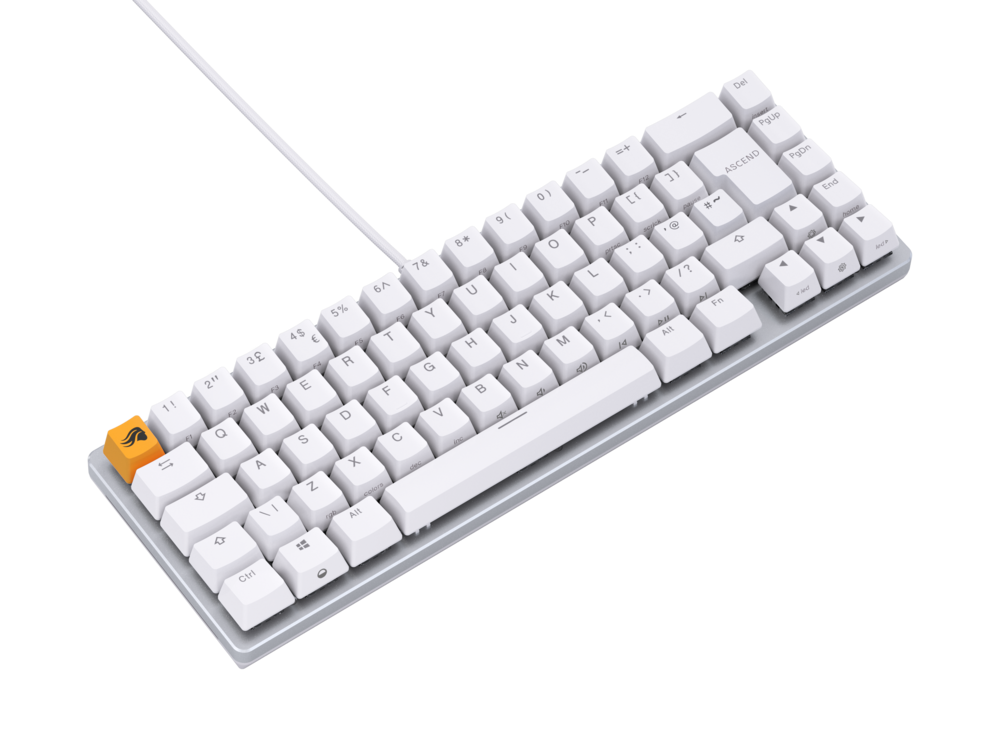 Glorious GMMK 2 Compact 65% - Fox switch, NO-Layout - Hvid Glorious