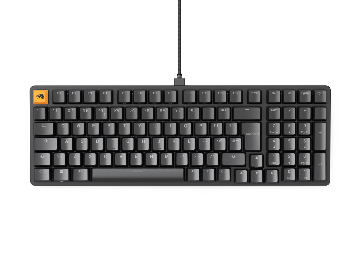 Glorious GMMK 2 Full-Size 96% - Fox switch, NO-Layout - Sort Glorious