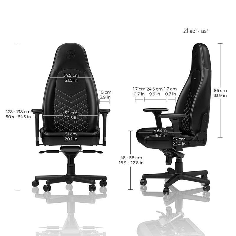 noblechairs ICON Black/Platinwhite noblechairs