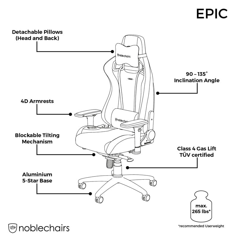 noblechairs EPIC Black/Red noblechairs