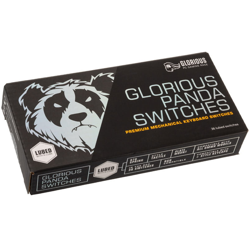 Glorious Panda Switches (36 pack) - Lubed Glorious