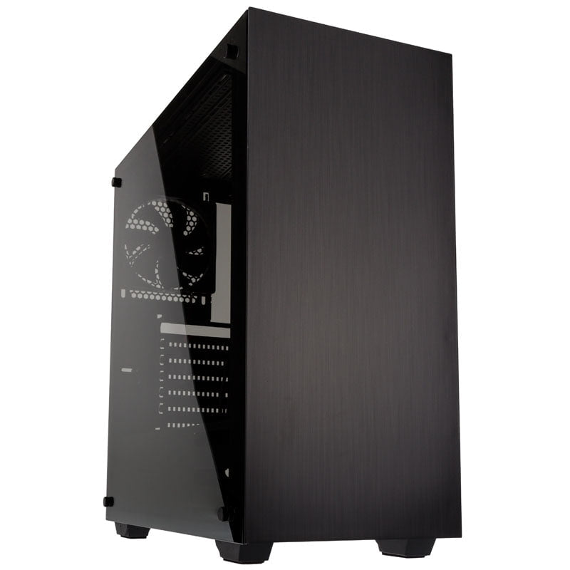 Kolink Stronghold Midi-Tower, Tempered Glass - Black Window Kolink