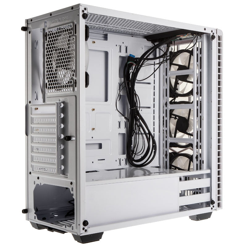 Kolink Observatory RGB Midi-Tower, Tempered Glass - White Window Kolink