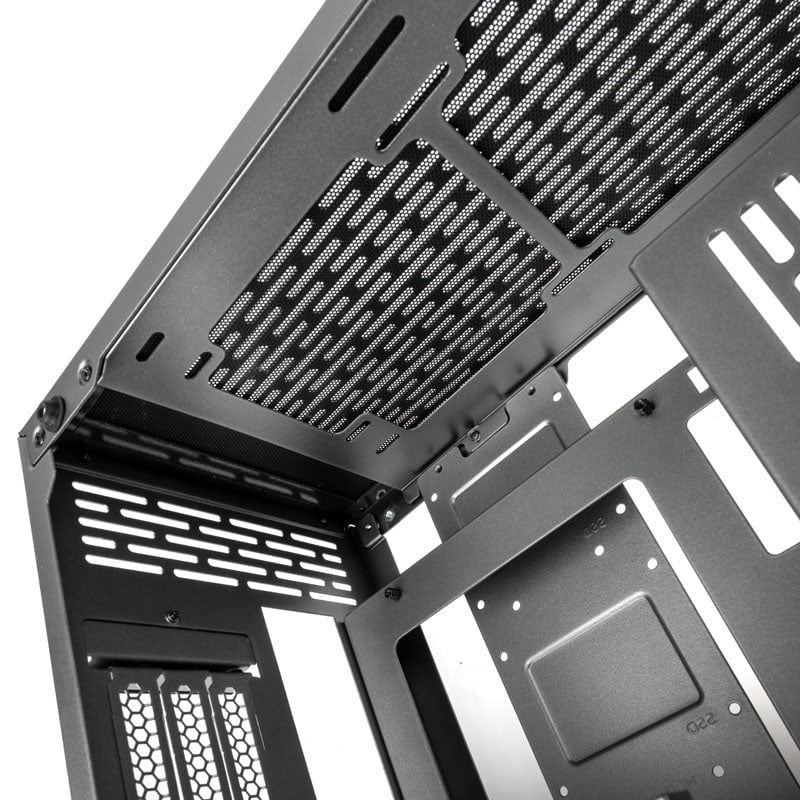 Kolink Rocket Heavy Vented Edition Aluminium Mini-ITX Case-Gunmetal Grey Kolink