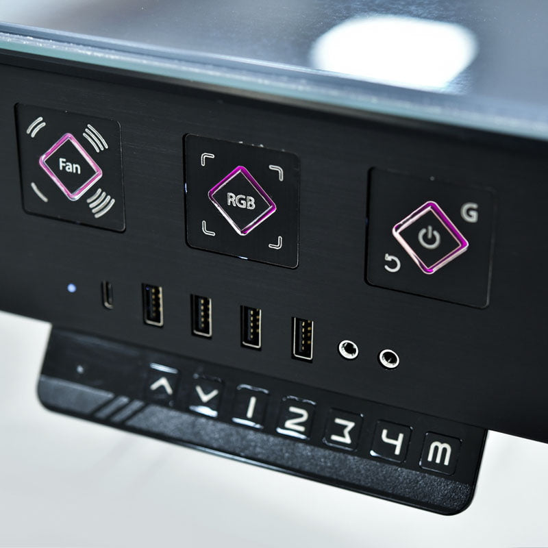 Lian Li DK-05F Desk Case (hight adjustable) - Black Lian Li