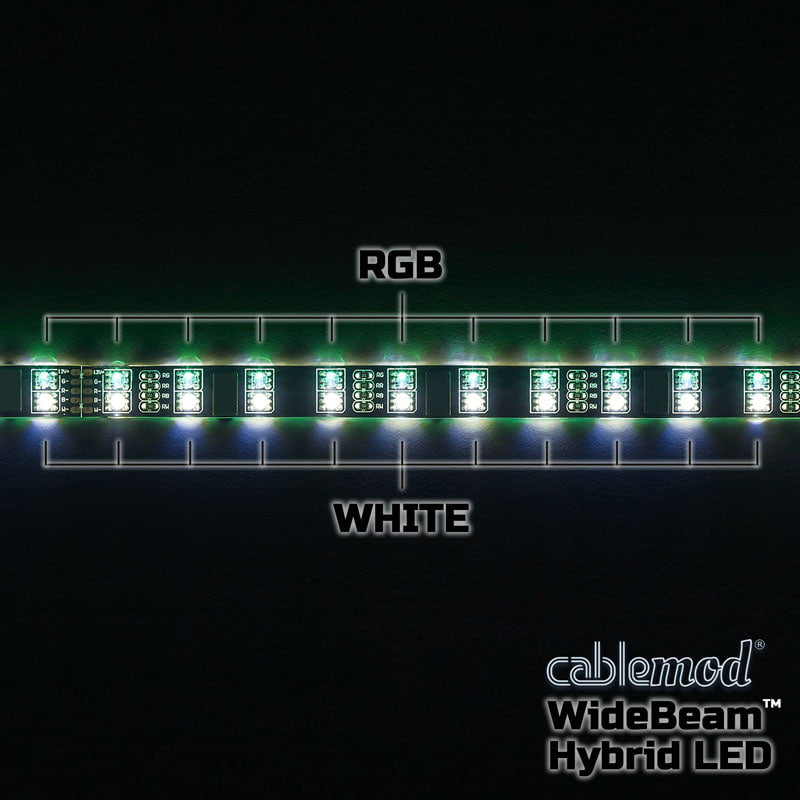 CableMod WideBeam Hybrid LED Kit 60cm - RGB/W CableMod