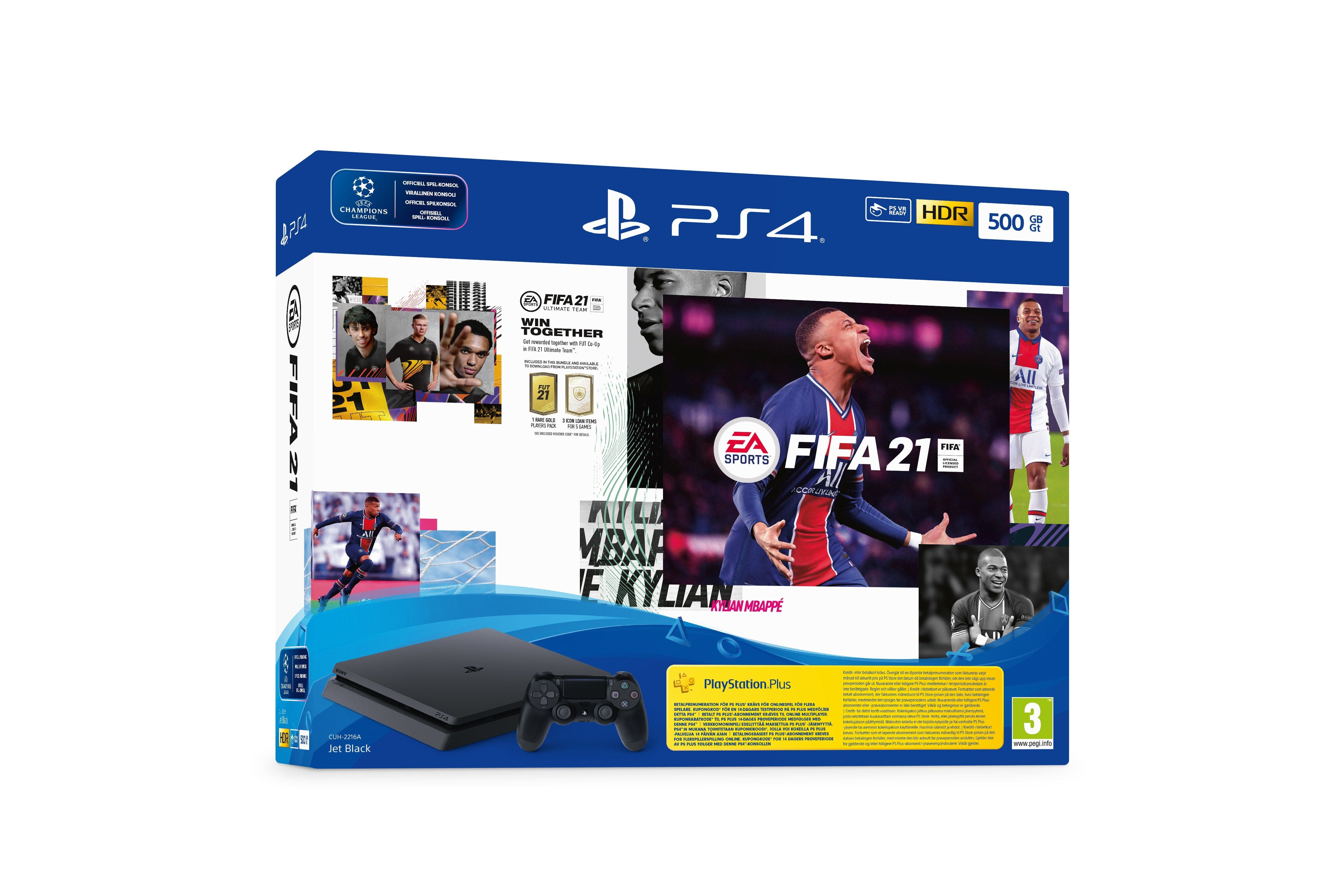 myndighed Chaiselong Forkorte Playstation 4 500GB (FIFA 21 Bundle) /PS4 - Fri fragt over 899,- hos Geekd
