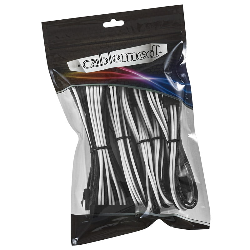 CableMod Classic ModMesh Cable Extension Kit - 8+8 Series - black/white CableMod