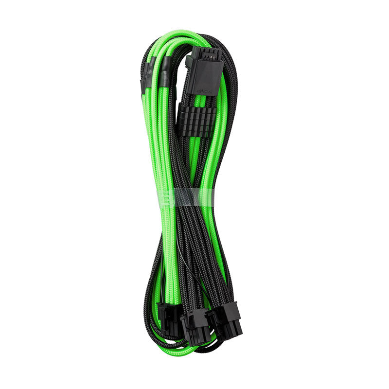 CableMod C-Series Pro ModMesh 12VHPWR to 3x PCI-e Kabel for Corsair - 60cm, black/light green