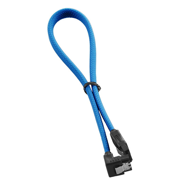 CableMod ModMesh Right Angle SATA 3 Cable 30cm - light blue CableMod