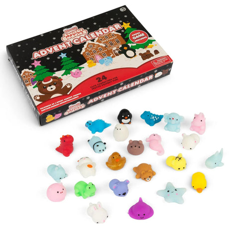 Scrunchems Squishy Buddies Julekalender 2026 – 24 squishy-figurer