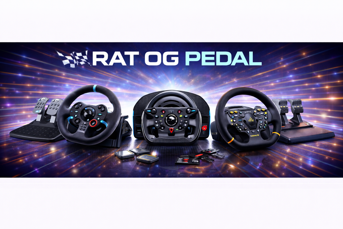 Rat og pedaler til alle platforme | Passer perfekt til din simracing ...