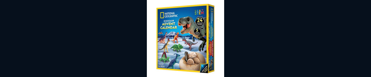 National Geographic dinosaurjulekalender 2024 – Figurer og fossiler