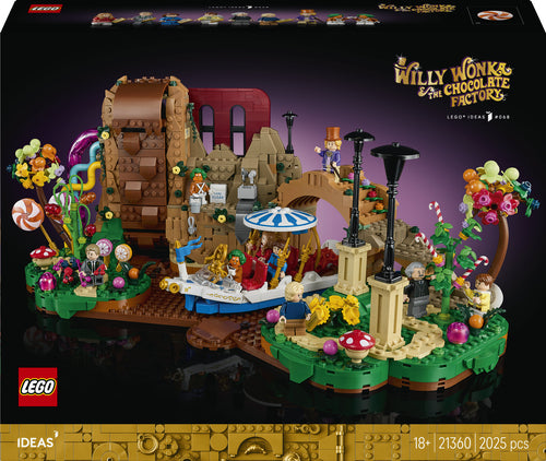 LEGO Ideas 21360 – Willy Wonka og chokoladefabrikken – æskens forside