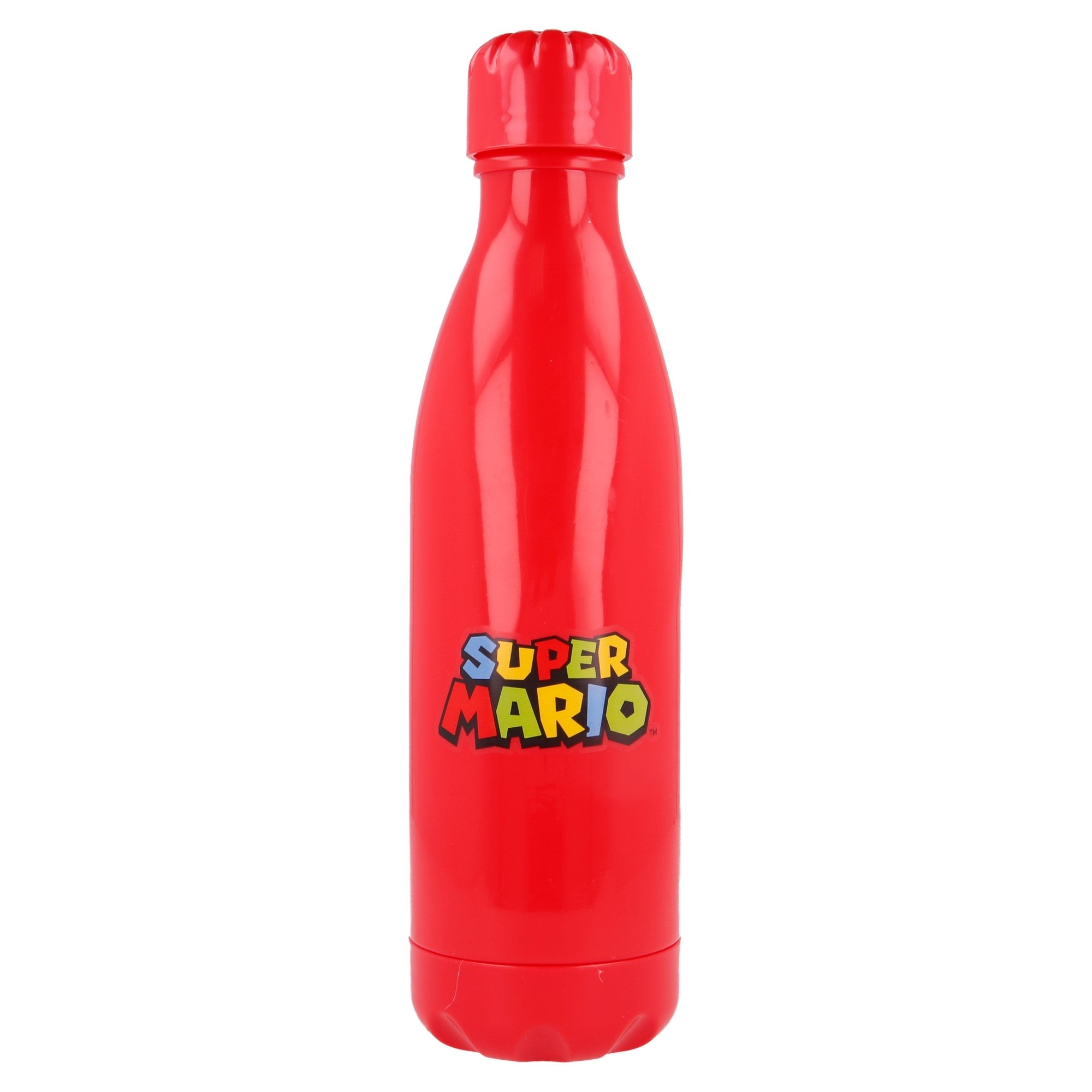 Super Mario - Plastik Vandflaske - Rød - 660 ML