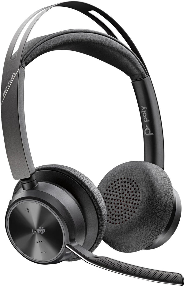 Poly Voyager Focus 2 Trådløst Kontorheadset - Sort