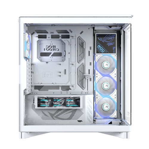 ASUS ROG CRONOX GR801 CURVE TG ARGB WHITE – indvendig opbygning eller underside