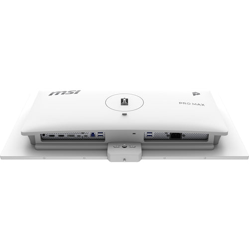 MSI PRO MAX 271UPXW12G – 26,5″ 4K QD-OLED-skærm, hvid – tilslutninger set nedefra
