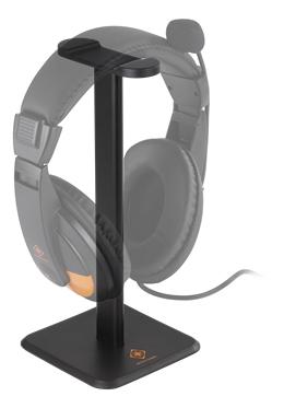 Universal Headphone Stand, Non-slip, black deltaco_gaming