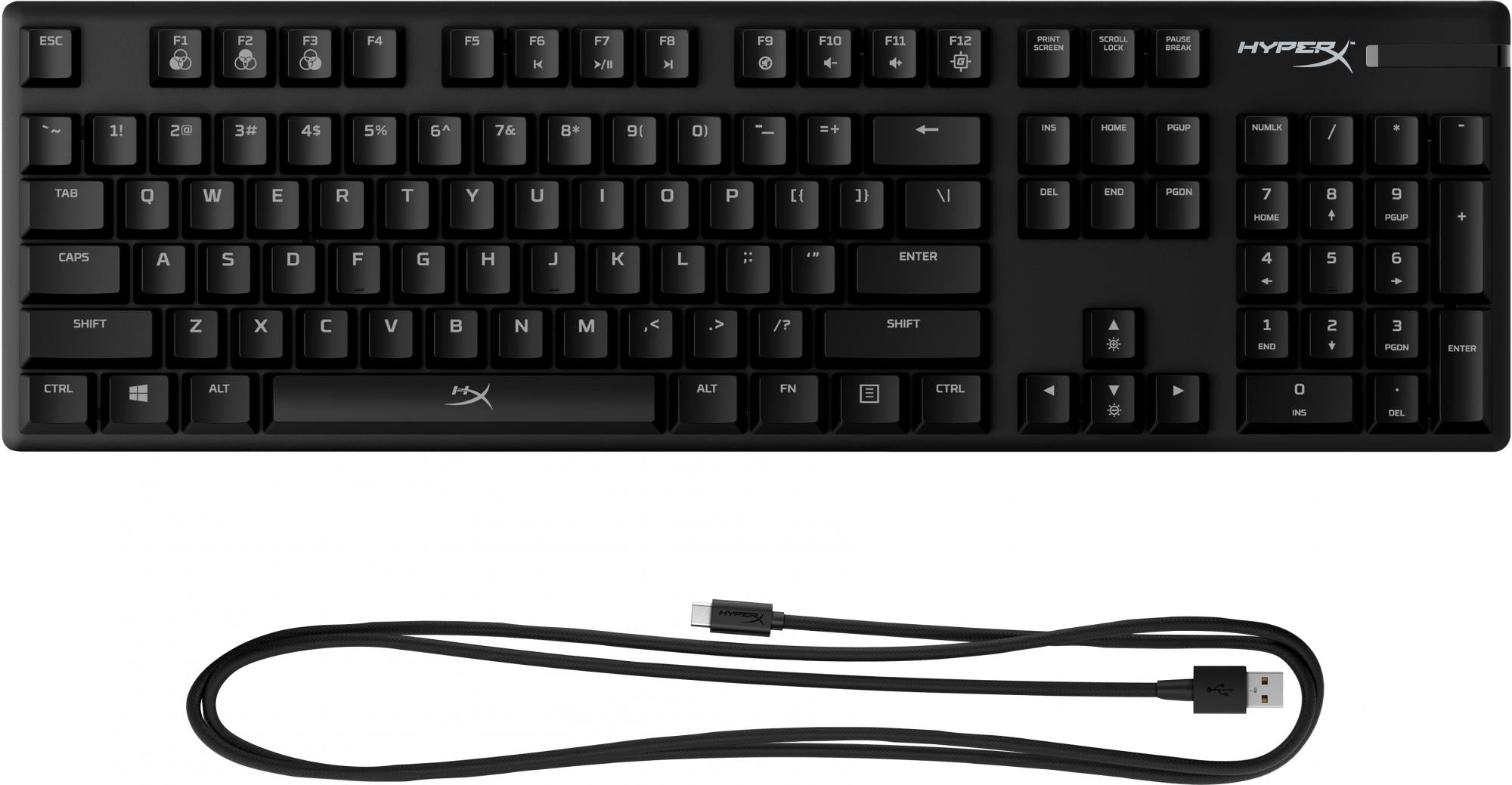 HyperX Alloy Origins Tastatur Mekanisk RGB/16,7 millioner farver Kabling USA Kingston Technology