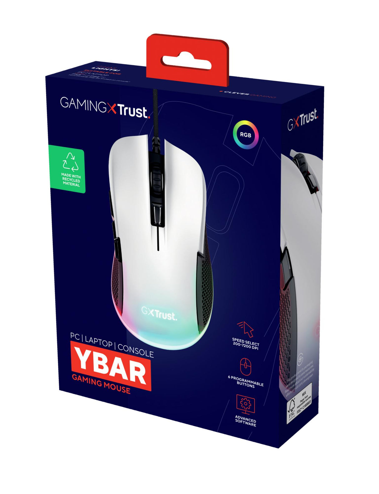 TRUST GXT922W YBAR GAMING MOUSE ECO TRUST