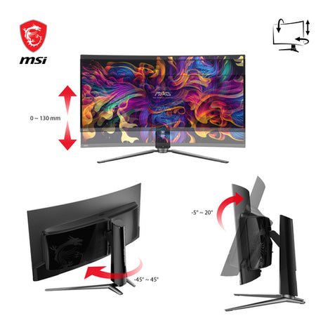 MSI MAG 341CQPDE QD-OLED – skærm – Sort