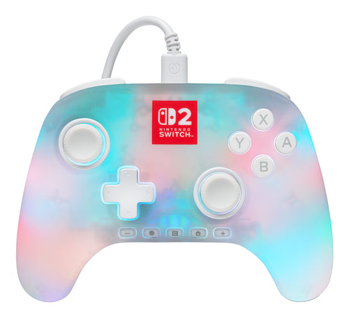 PowerA Advantage Wired Controller for Nintendo Switch 2 with Lumectra - White
