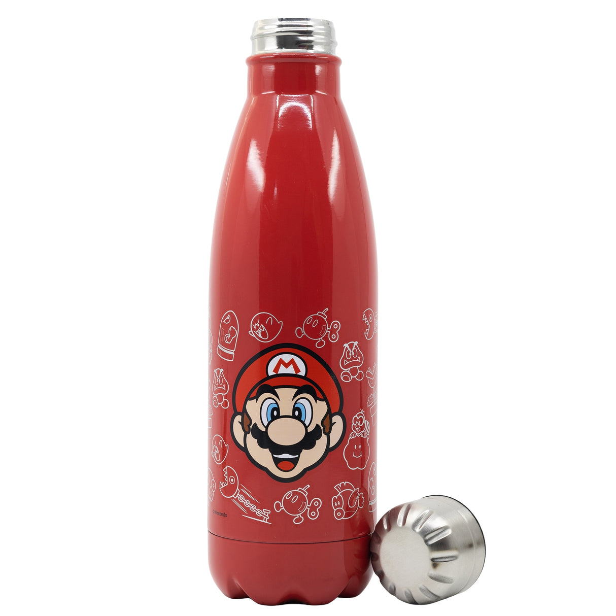 Super Mario - Metal Flaske - Rød - 780 ML