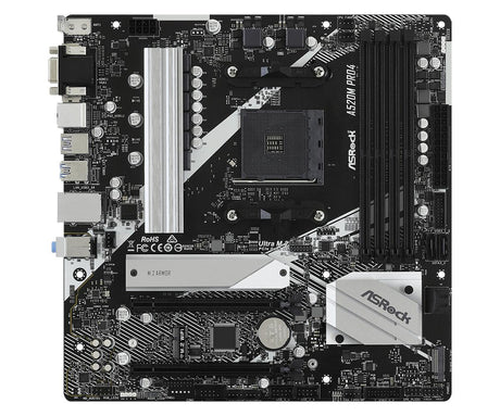 ASRock A520M Pro4 Micro-ATX  AM4 AMD A520 ASRock