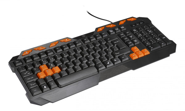 Deltaco Gaming GAM-024UK gamingtastatur – UK-layout – sort/orange