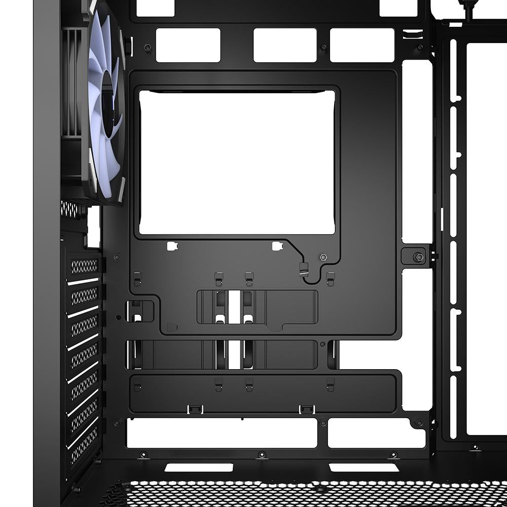 Sharkoon AK3 RGB Black Mesh Front Tempered Glass 4x 120mm ARGB PWM Fans USB-C BTF ATX Gaming PC Case Sharkoon