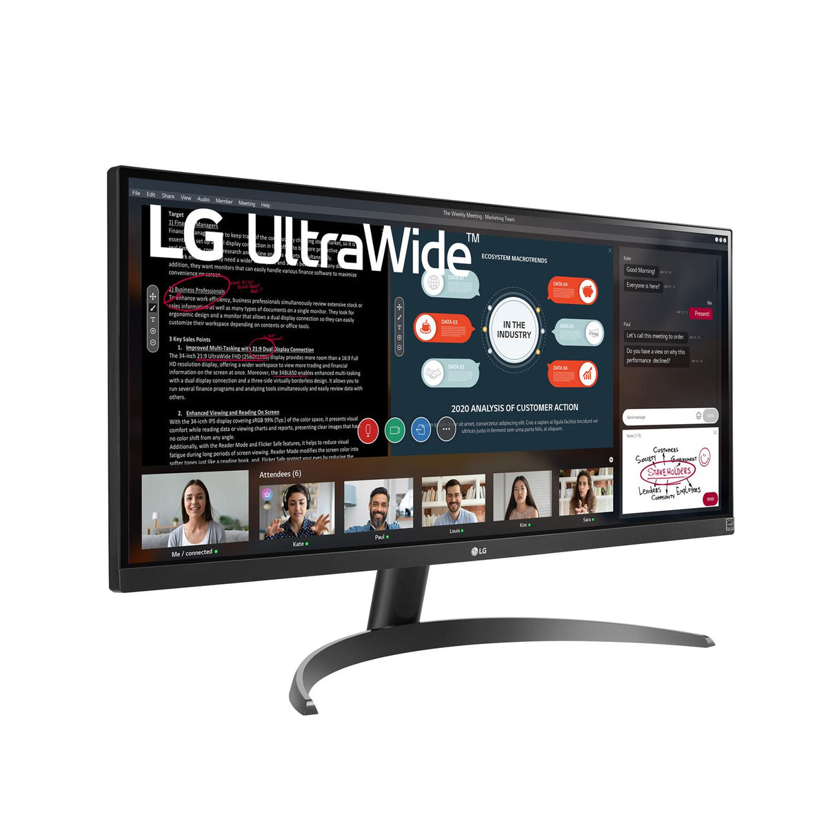 LG 29WP500-B 29 2560 x 1080 (UltraWide) HDMI 75Hz LG Electronics