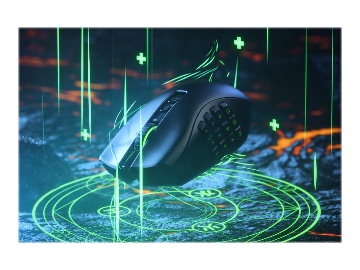 Razer Naga Pro Optisk Trådløs Sort Grøn