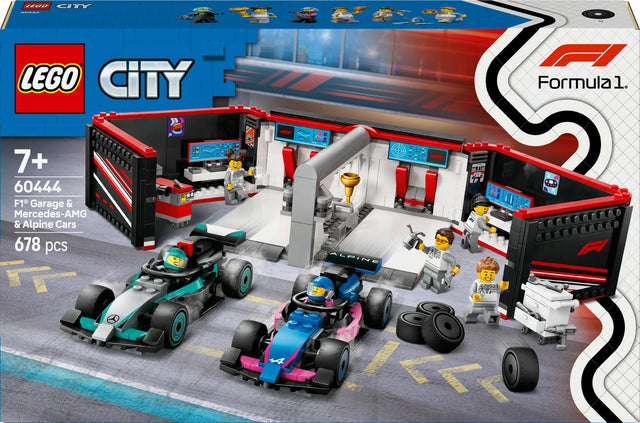 LEGO 60444 City F1 Garage with Mercedes-AMG & Alpine Racing Cars LEGO