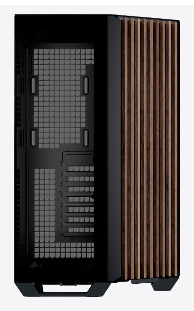 APNX V1, Midi-Tower, ATX, Tempered Glass - Wood, black Aerocool Advanced Technologies Co., LTD (APNX)
