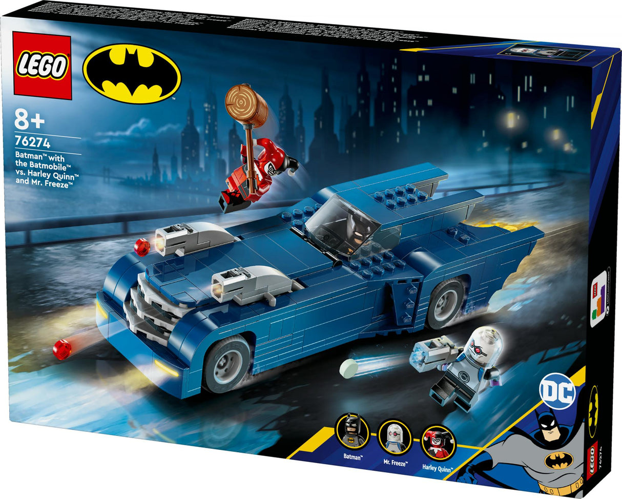 LEGO 76274 DC Super Heroes Batman in the Batmobile vs. Harley Quinn and Mr. Freeze LEGO