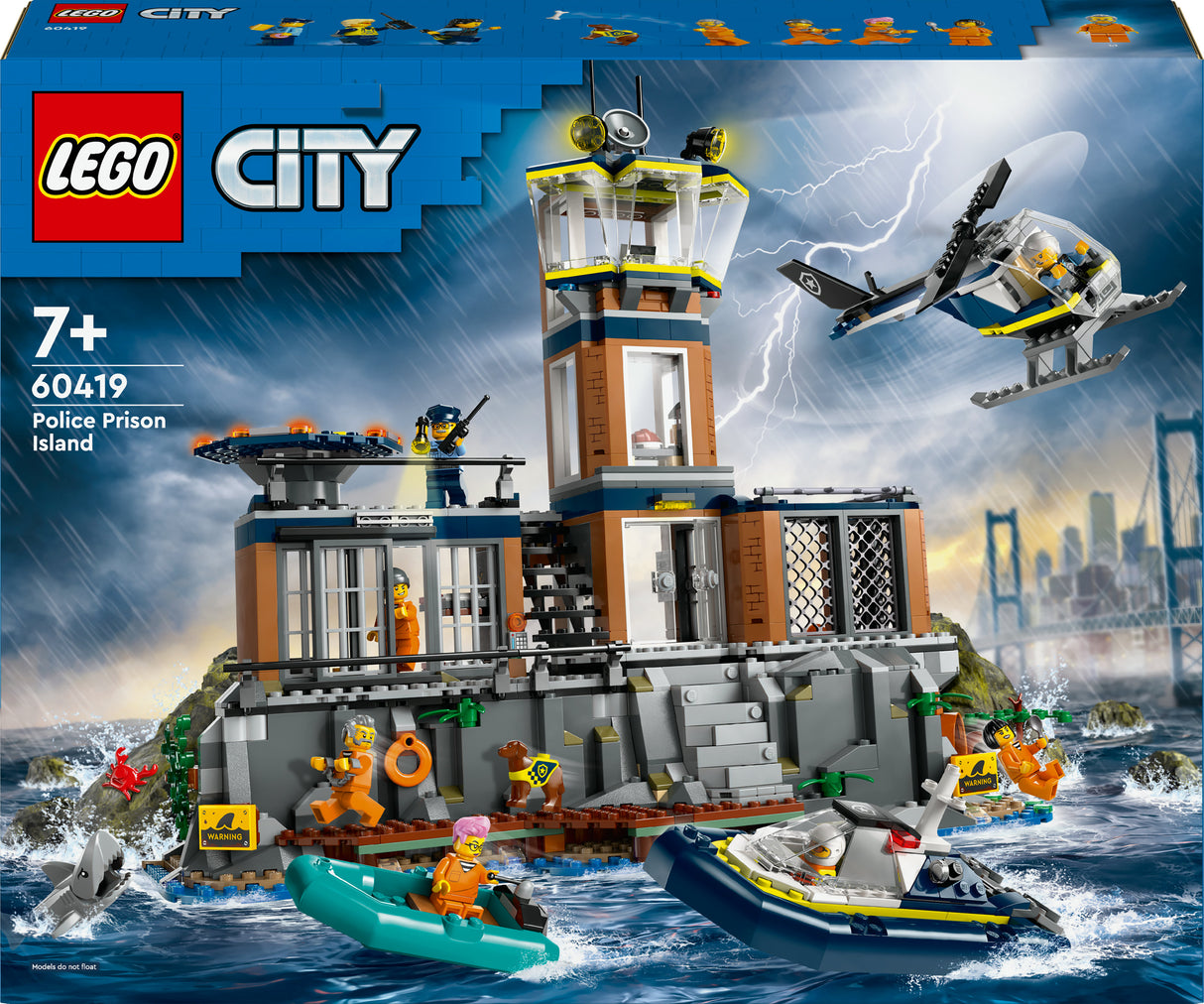 LEGO 60419 City Prison Island Police Station Construction Toy LEGO