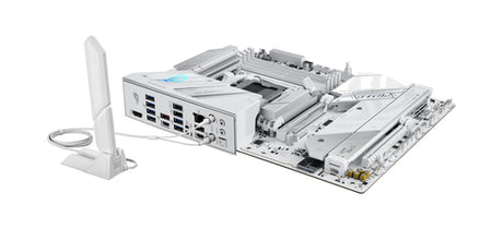 ASUS ROG STRIX B850-A GAMING WIFI7 NEO – bagpanel og Wi-Fi-antenne