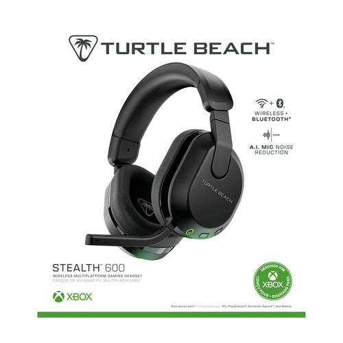 Turtle Beach Stealth 600 Gen 3 – Xbox – Trådløst headset – Sort – emballagens front